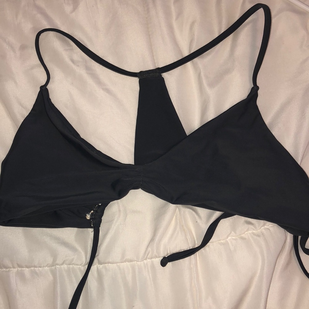 grey bathing suit top